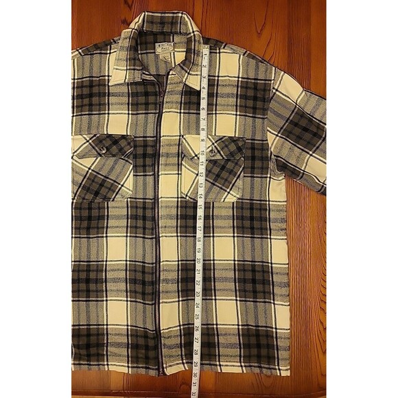 Industrial Rags Plaid FullZipper 2Pocket Size LARGE New Without Tags NotButtonUp - Picture 4 of 8